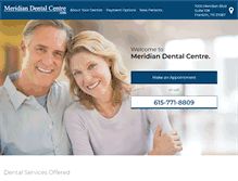 Tablet Screenshot of meridiandentalcentre.com